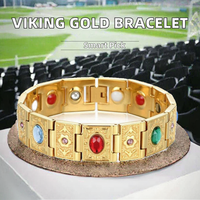 Bracelet cubain vintage en acier inoxydable 316L plaqué or 18 carats, motif dragon oriental, fait main, cadeau, bijoux