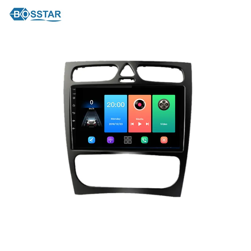 Autoradio Android 2DIN pour Mercedes Benz classe C W203 C320 CLK W209 2002-2005, lecteur multimédia de voiture, Navigation