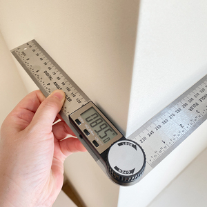 <span class=keywords><strong>Rapporteur</strong></span> personnalisé 200mm 300mm 500mm Règle d'angle à affichage numérique Outil de mesure Règle d'angle numérique en acier inoxydable - Product Image 2