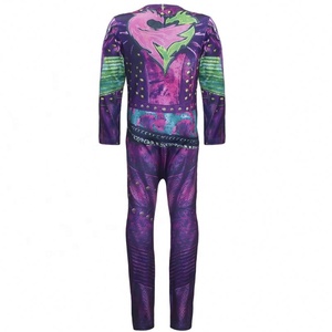 Disfraz de la Película Descendants para Niñas a Bajo Precio, Disfraz de <span class=keywords><strong>2</strong></span> Colores, Mono de Halloween, Disfraz Infantil de Descendants - Product Image 5