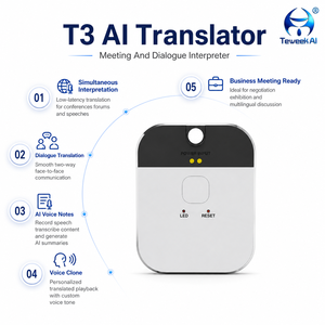 Dispositif de traduction multilingue T3, machine de traduction <span class=keywords><strong>vocale</strong></span> AI, interprète linguistique, assistant portable pour les voyages et les affaires - Product Image 3