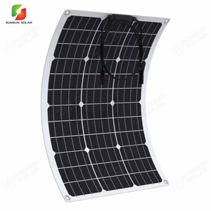 Panneau solaire flexible ETFE monocristallin ultra léger 30W 50W, petite taille, portable <span class=keywords><strong>pour</strong></span> usage marin, bateau, extérieur - Product Image 4