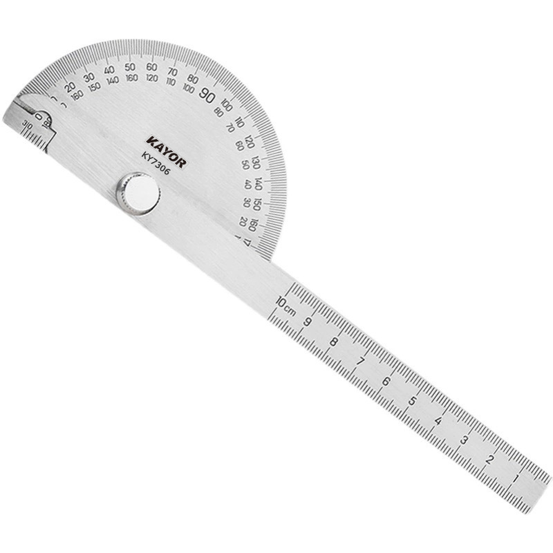 Stainless Steel Protractor Measuring Range 0