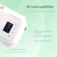 Nouvelle Arrivée 2026 : Lampe à Ongles UV LED Automatique avec Ventilateur de Refroidissement, Séchoir à Ongles de Haute Qualité 108W, Séchage Rapide, Rechargeable