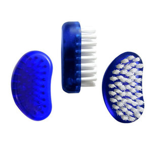 Nail <b>Brush</b> Mini Cleaning <b>Brush</b> Blue Plastic Synthetic Bristles For Nail <b>Dust</b> Removal - Product Image 1