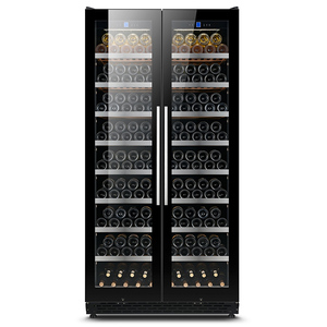 Réfrigérateur à vin thermoélectrique double zone grande capacité 340 bouteilles pour la maison et le commerce, réfrigérateur à boissons pour bar Bj-735 Commercial - Product Image 3