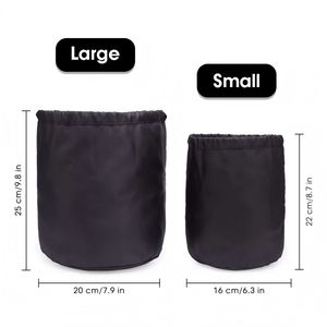 Quilted Drawstring Makeup Bag Portable Travel Makeup Pouch For Women Daily Use - Product Image 3