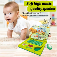 Ordenadores Portátiles de Juguete para Niños, Ordenador Portátil Educativo para Niños, Máquina de Aprendizaje de Inglés con Diseño de Dinosaurio