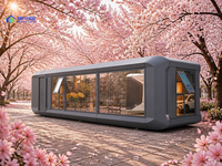 Maison capsule préfabriquée facile à installer avec climatiseur et design entièrement meublé pour usage en appartement