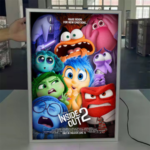 Cadre d'<span class=keywords><strong>affiche</strong></span> LED mural de cinéma 27x40 2026, cadre en aluminium mince éclairé, boîtes lumineuses publicitaires - Product Image 3