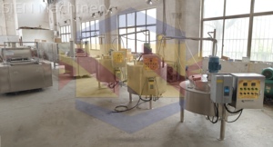 Precio de fábrica Fabricación de alta productividad 300/450/600/Kgs/H Jelly Soft <span class=keywords><strong>Gummy</strong></span> Bear Candy Línea de producción - Product Image 4