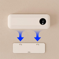 Nuevo Esterilizador UV de Pared sin Taladro para Cepillos de Dientes con Inducción Infrarroja y Tapa Abatible Automática, Caja de Secado y Desinfección