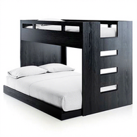 Meubles de dortoir OEM ODM sur mesure : Lit mezzanine avec bureau et rangement pour projet de dortoir universitaire