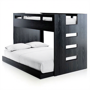 <span class=keywords><strong>Lit</strong></span> <span class=keywords><strong>superposé</strong></span> compact pour étudiant avec <span class=keywords><strong>bureau</strong></span>, ensemble de meubles en bois pour dortoir, idéal pour les projets d'appartements universitaires - Product Image 6