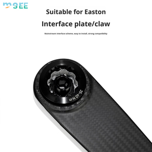 Manivelle de vélo de route en fibre de carbone légère SeeMore, interface <span class=keywords><strong>Easton</strong></span> DUB, arbre en alliage d'aluminium de 29 mm, jeu de manivelle en carbone pour vélo de route - Product Image 5