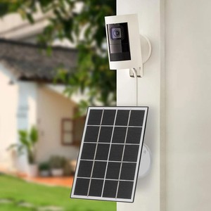 Fuente de Alimentación Continua Impermeable con Panel Solar Integrado de 15W y Batería Recargable de 16000Ah para Carga de Cámaras de CCTV en Exteriores - Product Image 3