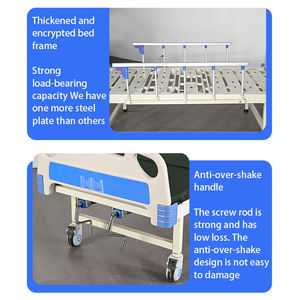 Заводская оптовая продажа ручные вращающиеся медицинские ручные больничные койки для пожилых людей с 2 функциями кривошипа - Product Image 6