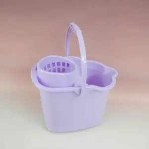 hot sale house cleaning tool plastic mop bucket with wheels