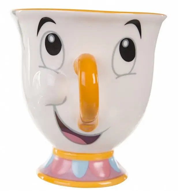 Cartoon Ceramic Coffee Mug Cup Beauty And The Beast Tea Cup Cute White Porcelain Mug Table Decoration Creative Gift