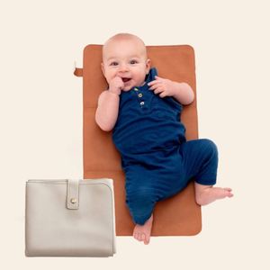 Portable Baby Changing Mat Easy-Clean PU Leather <b>Foldable</b> Diaper Pad for Newborns & Toddlers Child Mat - Product Image 1