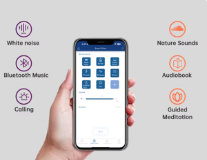 Oreiller de musique intelligente Oreiller de haut-parleur Bt sans fil avec simulation du lever du soleil Alarme de réveil Contrôle par APP Oreiller de thérapie sonore - Product Image 3
