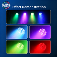 Luz LED Par RGBW de 54x3W con control DMX512 para escenarios, discotecas y eventos nocturnos