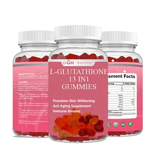 GOH Supply Private Label Collagène L-glutathion organique 13 en 1 Blanchiment de la peau Gommes éclaircissantes