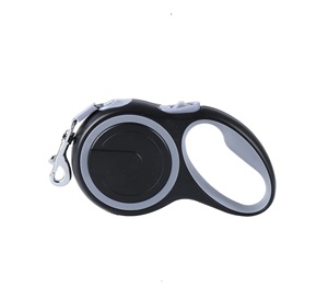 Correa Retráctil de Lujo para Perros, Diseño Occidental en Gris y Negro, Doble Tono, Resistente, con Liberación Rápida, para Perros de hasta 50 kg, Venta al Por Mayor, OEM, ODM - Product Image 2