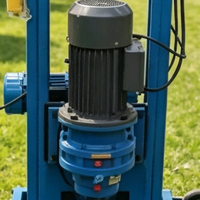 Petite foreuse télescopique électrique 220V pour puits d'eau de 80m de profondeur, machine de forage de puits, machine de pieutage pour la construction, usage domestique et agricole