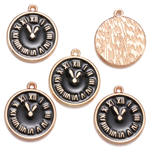 15 Styles émail breloques couleur or réveil montre pendentifs ajustement collier à faire soi-même Bracelet breloques pour la fabrication de bijoux W459 - Product Image 4