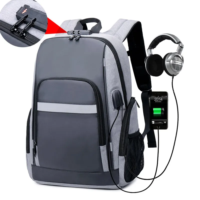 Customized Logo Waterproof Backbag Laptop Foldable Backpack Business Mochila Back Pack Custom sac a dos bag for man Backpack