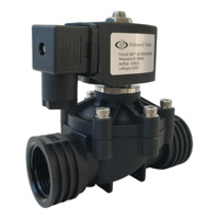 Vanne solénoïde à corps en plastique BRT-10-BPA 0-1.0MPa avec joint EPDM/VMQ pour l'agriculture et l'aquaculture