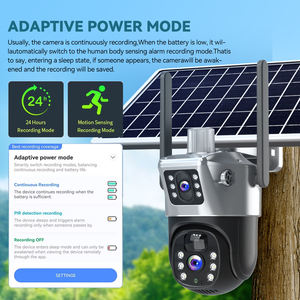 Cámara de seguridad solar para exteriores 4G IP66 resistente a la intemperie 4MP 2K V380 lente dual Seguimiento de movimiento automático 4G - Product Image 3