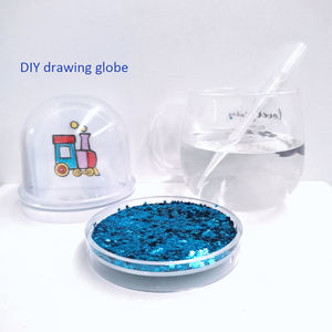 9*9*8,5 cm PS globo de nieve de plástico DIY niños artesanía juguete educativo foto vacía Kits de riego para niños - Product Image 1