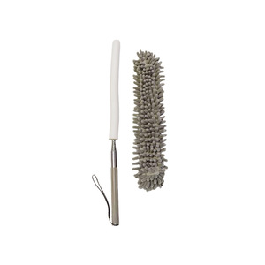 Telescopic Chenille <b>Cleaning</b> <b>Brush</b> 170 Cm Aluminum Handle Round Head Dust Duster Flexible Extendable For Home Use - Product Image 1