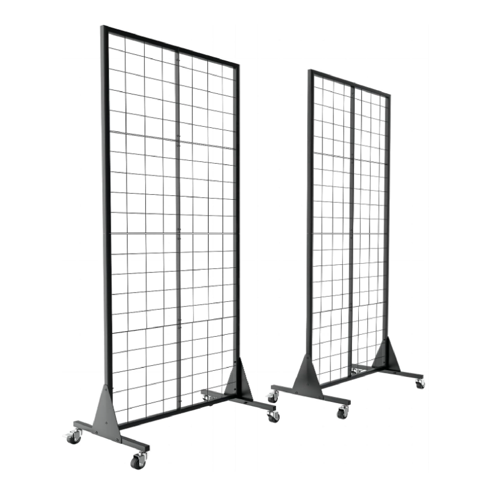 Gridwall Panel Display Stand Heavy Movable Floor Standing Grid Wall Panels Retail Display Rack Craft Show Wire Grid Wall — view 2