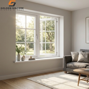 Proveedor de ventanas abatibles con persianas de aluminio para privacidad, ventana abatible ajustable de aluminio para apartamentos y hoteles - Product Image 4