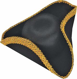 Chapeau Tricorne Révolutionnaire SOLPOP pour Femmes et Hommes, Chapeau de Pirate Colonial, Costume George Washington, Idéal pour Fêtes et Halloween - Product Image 4
