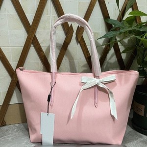 Tote Shoulder Bag Horizontal <b>Square</b> Zipper Closure Water Resistant Large Capacity Everyday Use Minimalist Style Solid Color - Product Image 2