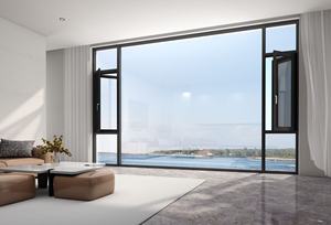 Bền chứng nhận cách âm nhiệt phá vỡ nhôm đôi kính cửa sổ cho nhà khách sạn biệt thự phòng khách - Product Image 2