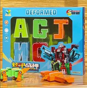 DMG araya robotlar dönüşüm yapı taşları aksiyon figürü araba modeli deforme numarası mektuplar alfabe matematik eğitici oyuncaklar - Product Image 6