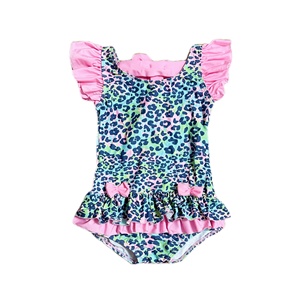 Qingli ODM personnalisé usine bébé <span class=keywords><strong>maillot</strong></span> <span class=keywords><strong>de</strong></span> <span class=keywords><strong>bain</strong></span> robe imprimé citron cerise volant manches <span class=keywords><strong>combinaison</strong></span> maillots <span class=keywords><strong>de</strong></span> <span class=keywords><strong>bain</strong></span> bébé filles Bikini été - Product Image 6