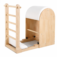 Equipo Profesional de Pilates Ladder Barrel de Madera de Roble para Entrenamiento de Fitness en Estudio o Gimnasio