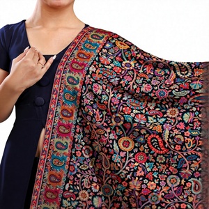 Solid <b>Wool</b> Blend Women's Long Winter Shawl & Scarf <b>Wrap</b> Daily Wear Custom Logo Durable Windproof - Product Image 2