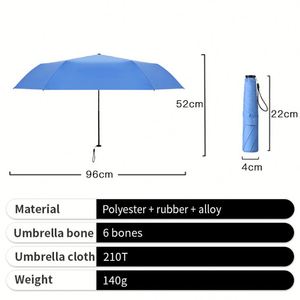 Super Lightweight Foldable <b>Windproof</b> <b>Umbrella</b> Dual-Use UV-Protective Sun <b>Umbrella</b> - Product Image 4