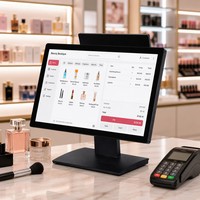 Terminal Punto de Venta Todo en Uno de 18.5 Pulgadas - Caja Registradora Táctil de Alto Rendimiento Directo de Fábrica para Comercio Minorista, Restaurantes y Supermercados