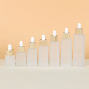 Offre Spéciale petites bouteilles en verre de 20ml 30ml 50ml avec compte-gouttes en bois, flacon compte-gouttes en verre transparent pour huile essentielle - Product Image 4