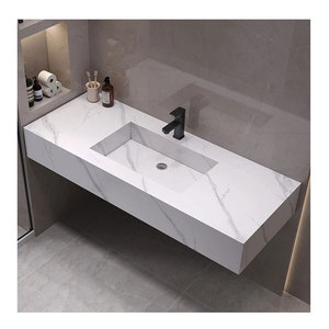 Plans de <span class=keywords><strong>travail</strong></span> modernes en pierre frittée, blancs, pour meubles de salle de bain et cuisines, en <span class=keywords><strong>marbre</strong></span> d'Italie Calacatta Noir Gris Water - Product Image 1