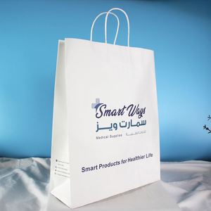 Bolsas de Papel con su Propio Logotipo, Bolsas de Papel Kraft Recicladas Ecológicas Impresas con Logotipo Personalizado, Bolsas de Papel de Calidad para Empaque - Product Image 1