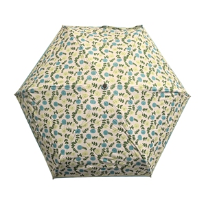 Parapluie de poche ouvert manuel 50cm 6 côtes Cinq Mini pliant de haute qualité avec impression personnalisée de l'usine chinoise - Product Image 5